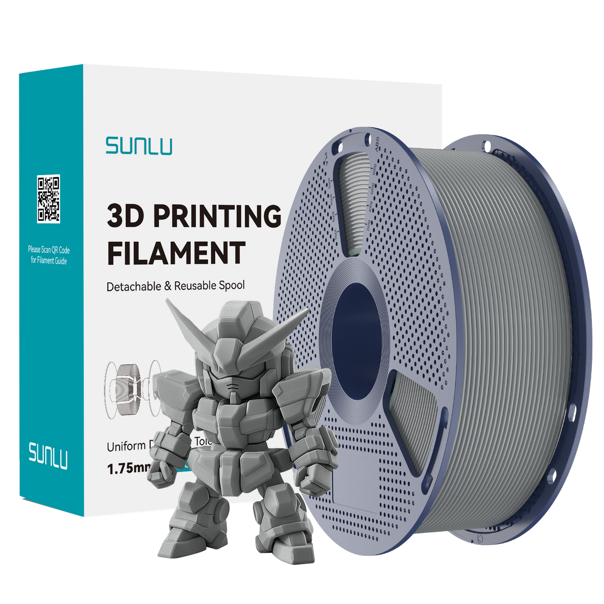 PLA+ 2.0 Grey Filament