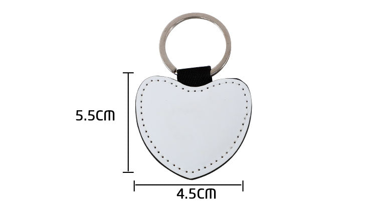 Heart - PU Leather Keyring
