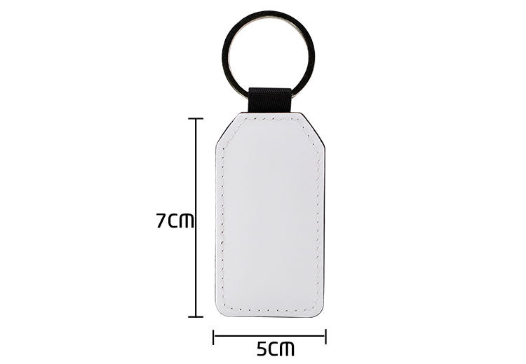 Big Rectangle - PU Leather Keyring