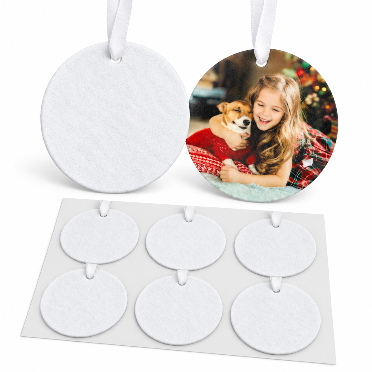Felt Air Freshener - Round - Sheet of 6