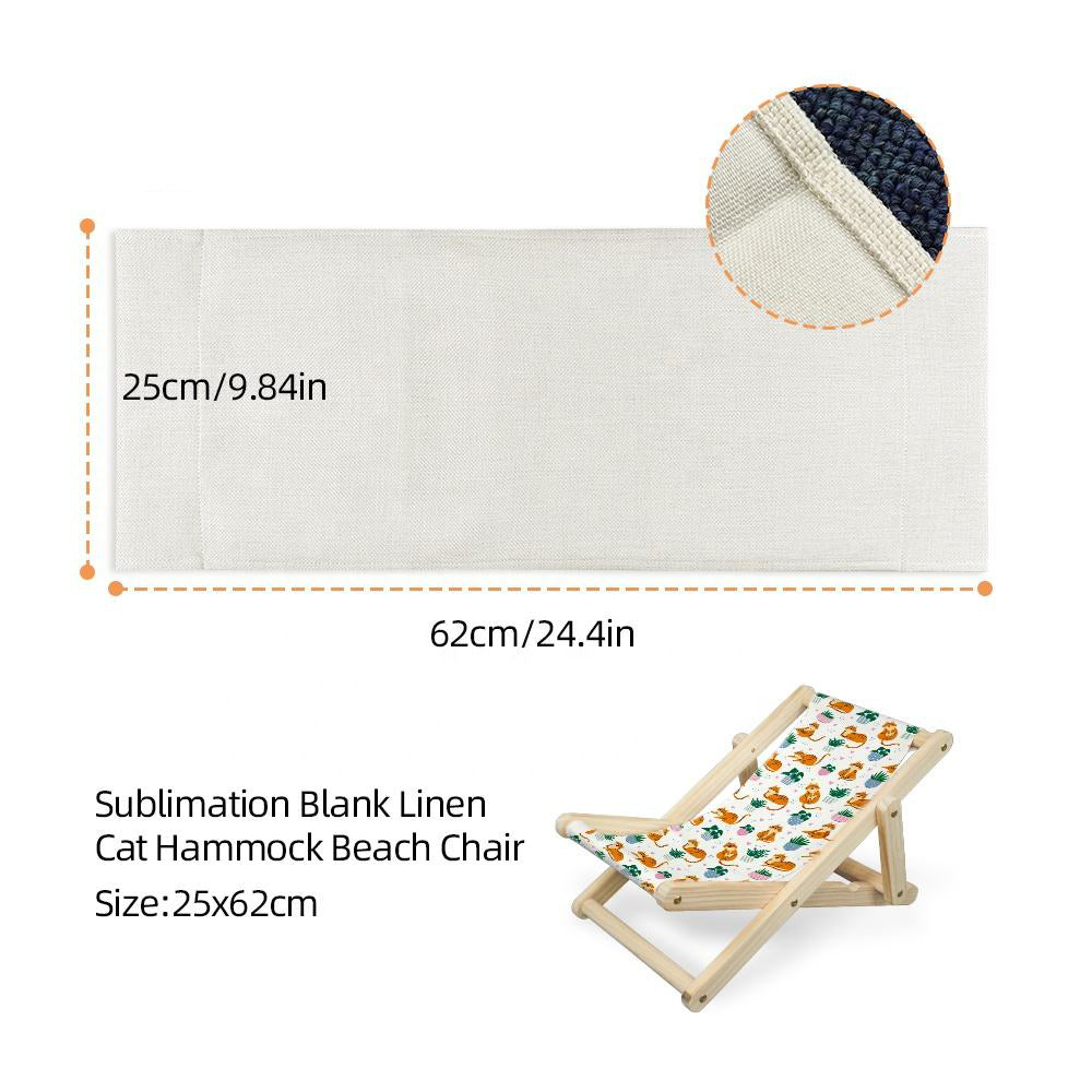 Pet Deckchair - Linen