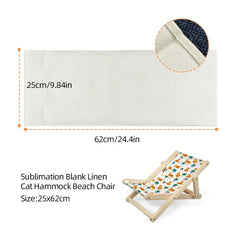 Pet Deckchair - Linen