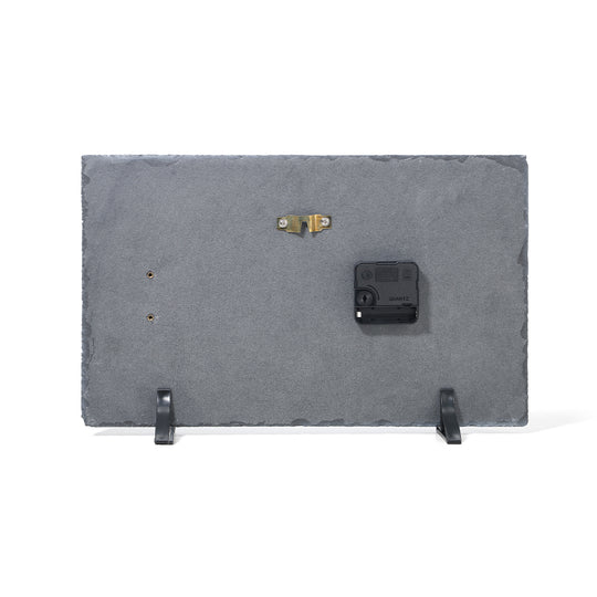 Photo Rock Slate Clock 25cm x 40cm - Glossy