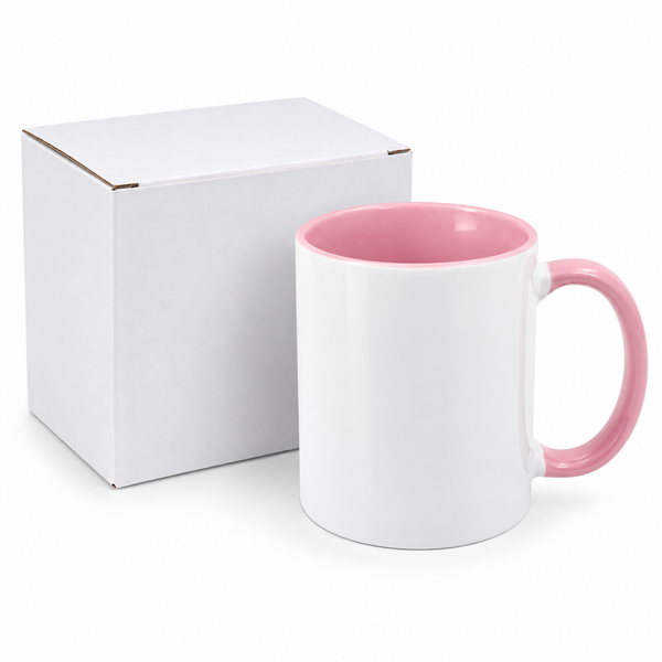 11oz Pink Coloured inner mug and handle