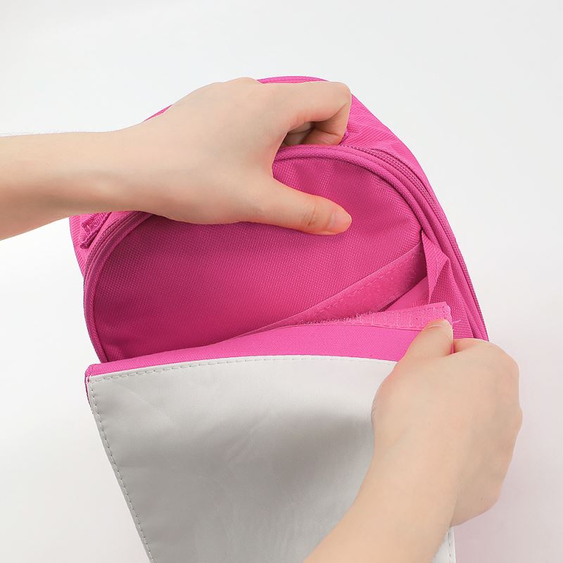 sublimation blank kids lunch bag pink