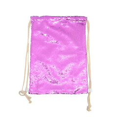 Pink Sequin drawstring bag - 34 x 45 cm