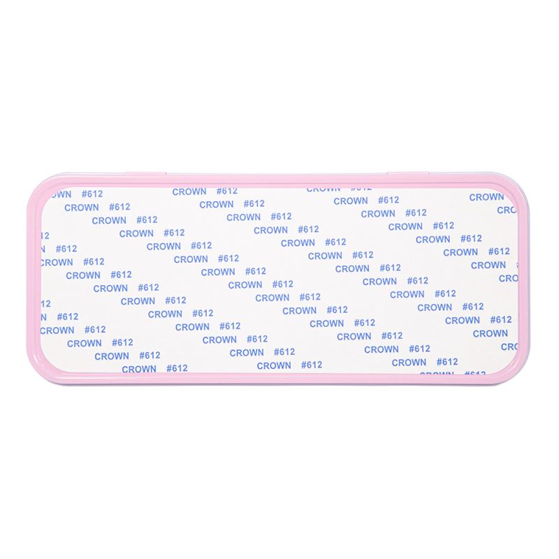 Pink Stationary metal tin