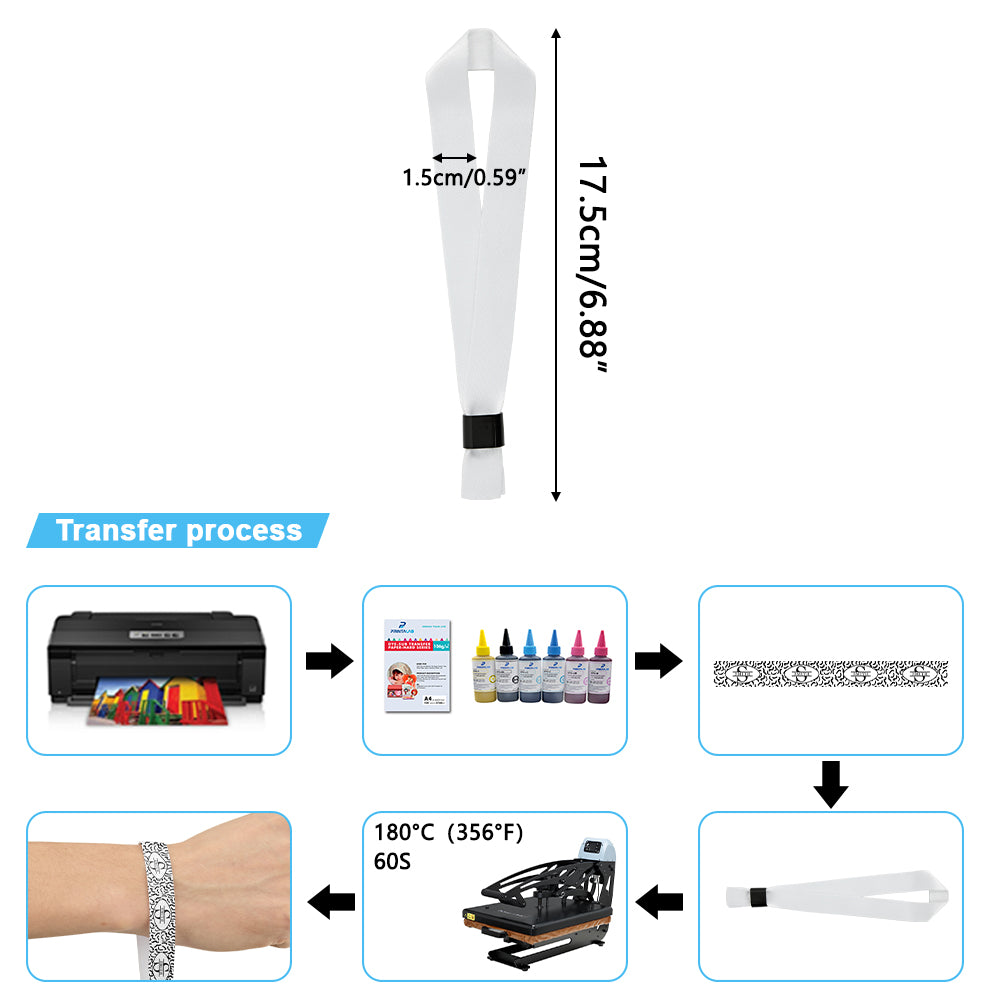 Sublimation blank promotion wrist band
