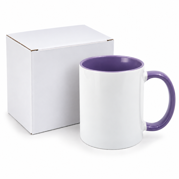 11oz Purple Coloured inner mug and handle