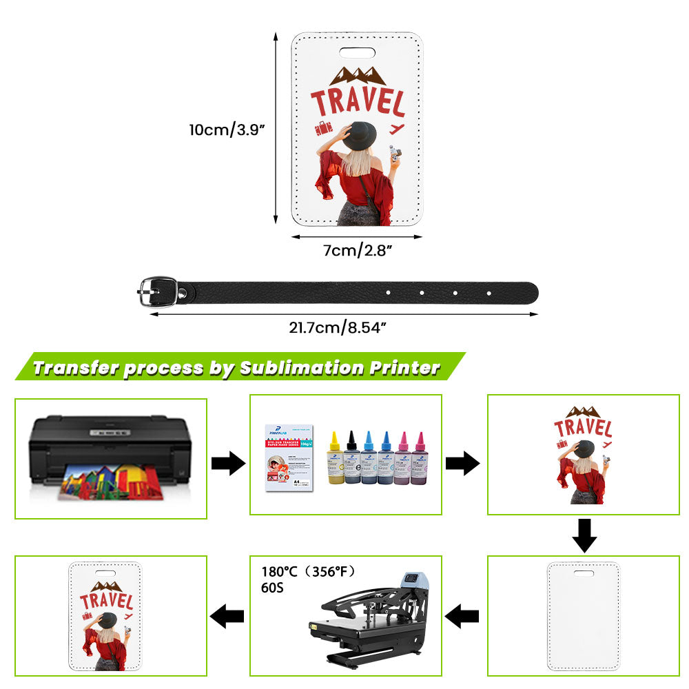 Rectangle - PU Luggage Tag