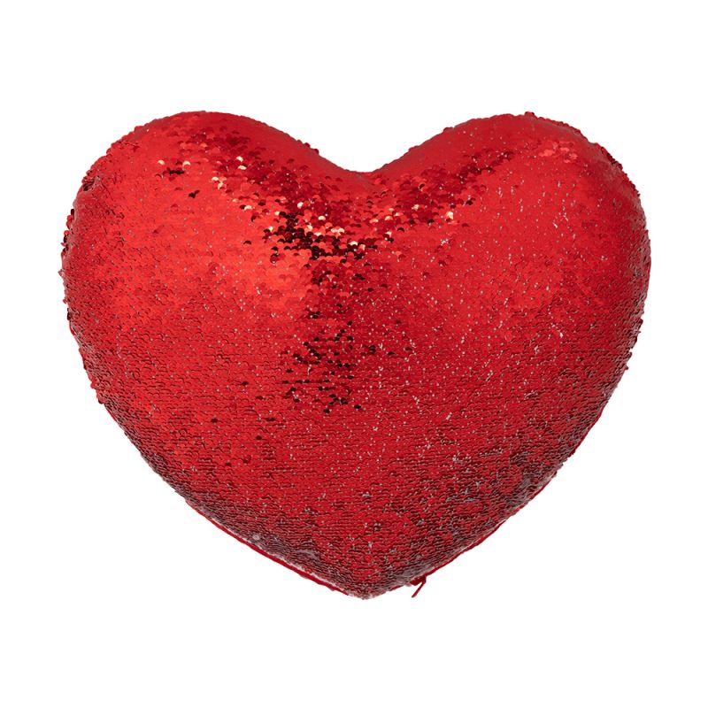 sublimation blank heart sequin cushion cover