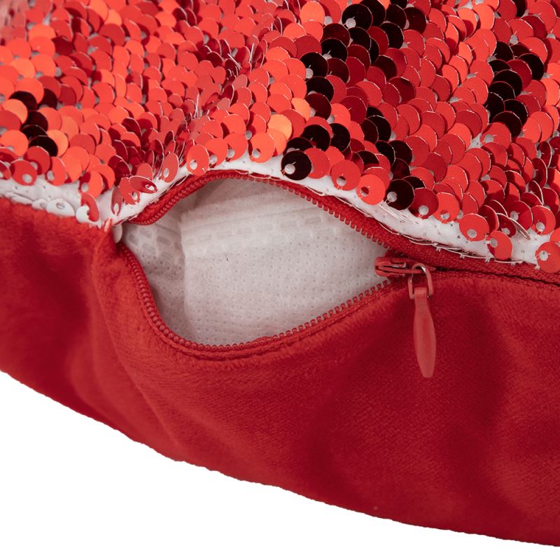 sublimation blank heart sequin cushion cover