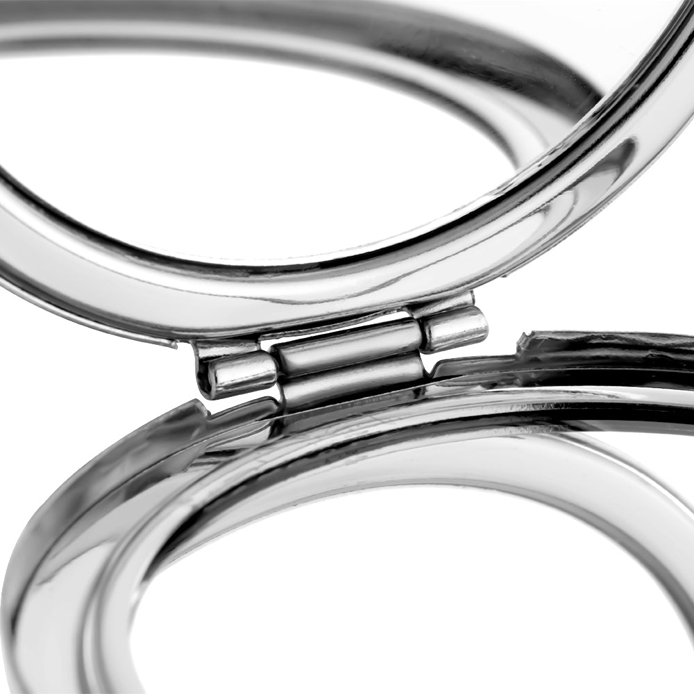 sublimation blank silver ladies pocket mirror