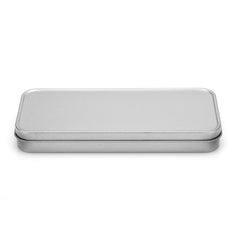 Silver Metal Stationary Tin