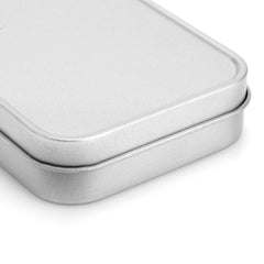 Silver Metal Stationary Tin