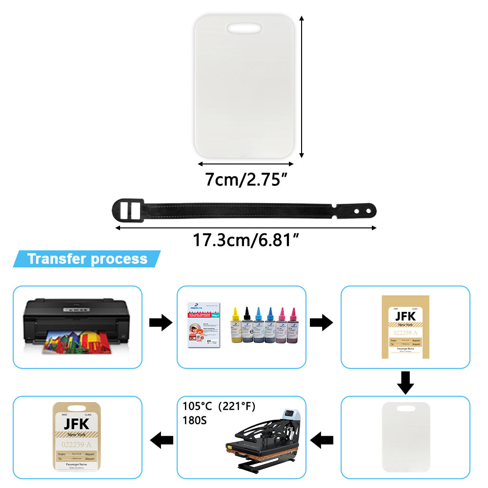 Sublimation Plastic Luggage Tag