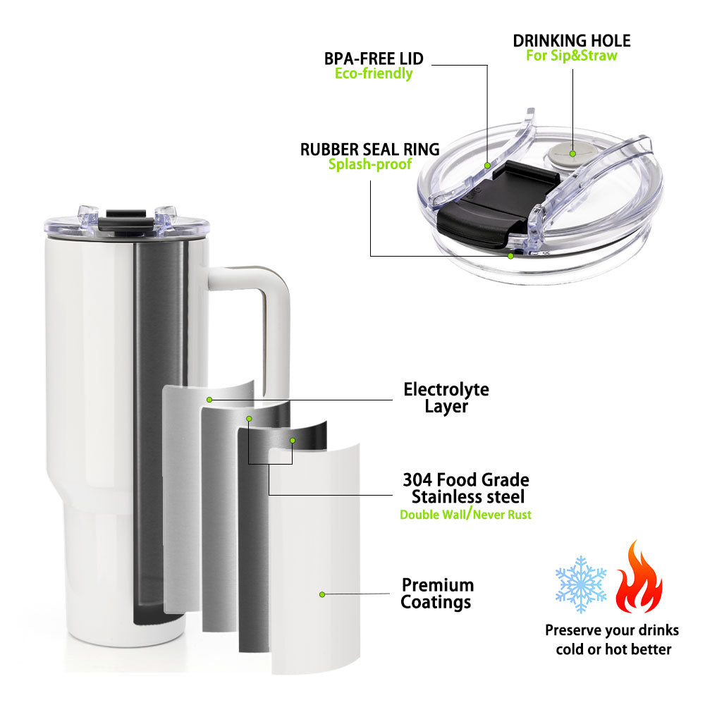 40 oz travel mug sublimation