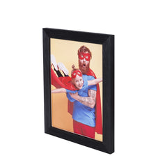 Sublimation Plastic Photo Panel With Aluminium Insert 8" - Black