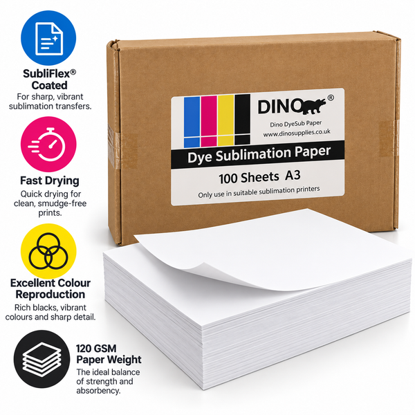Dino SubliFlex® A3 Sublimation Paper – 120gsm – 100 Sheets