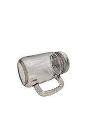Glass Mason Jar with straw
