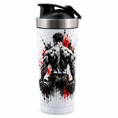 500ml Aluminium Shaker Bottle - White