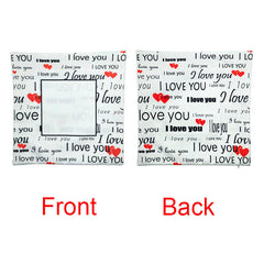 Linen - I love You Cushion Cover - 40 x 40 cm