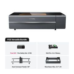 xTool P2S CO2 Laser Engraving Machine - Versatile Bundle