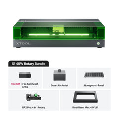 xTool S1 40W Basic Kit - Rotary Bundle