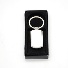 Oblong Metal Keyring