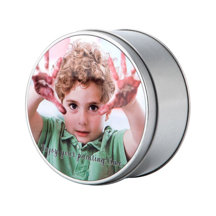 Round Sublimation Blank Metal Tin – SubliBlanks Limited