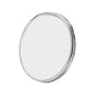 round silver pin badge