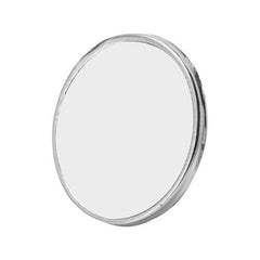 round silver pin badge