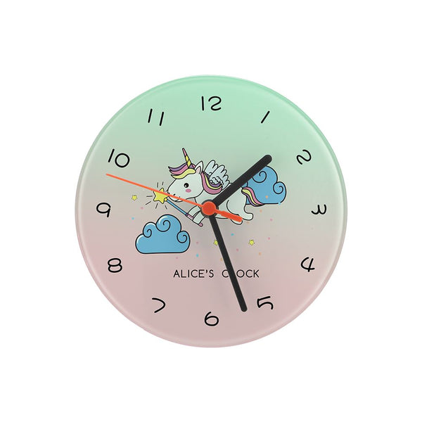 sublimation 20cm glass round clock