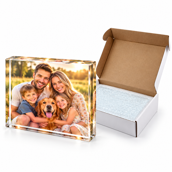 Rectangle Crystal Block 15 x 20 - Square Corners