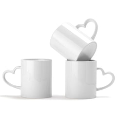 Single 11oz Love Heart Handled mug