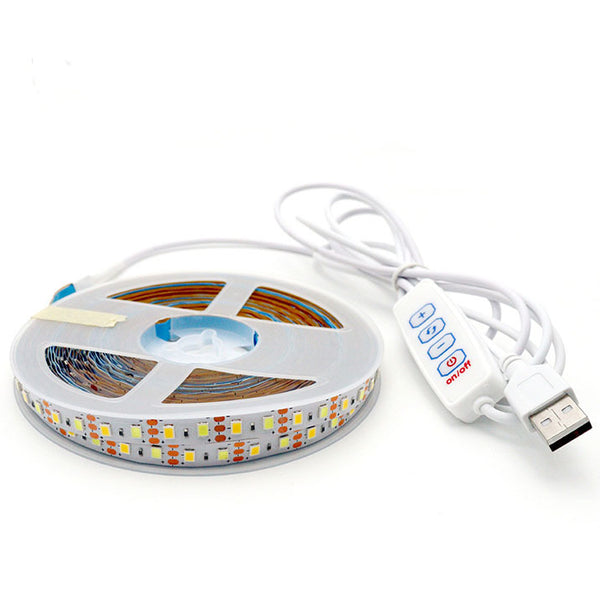 2 meter LED strip with USB switch cable and 4-button controller