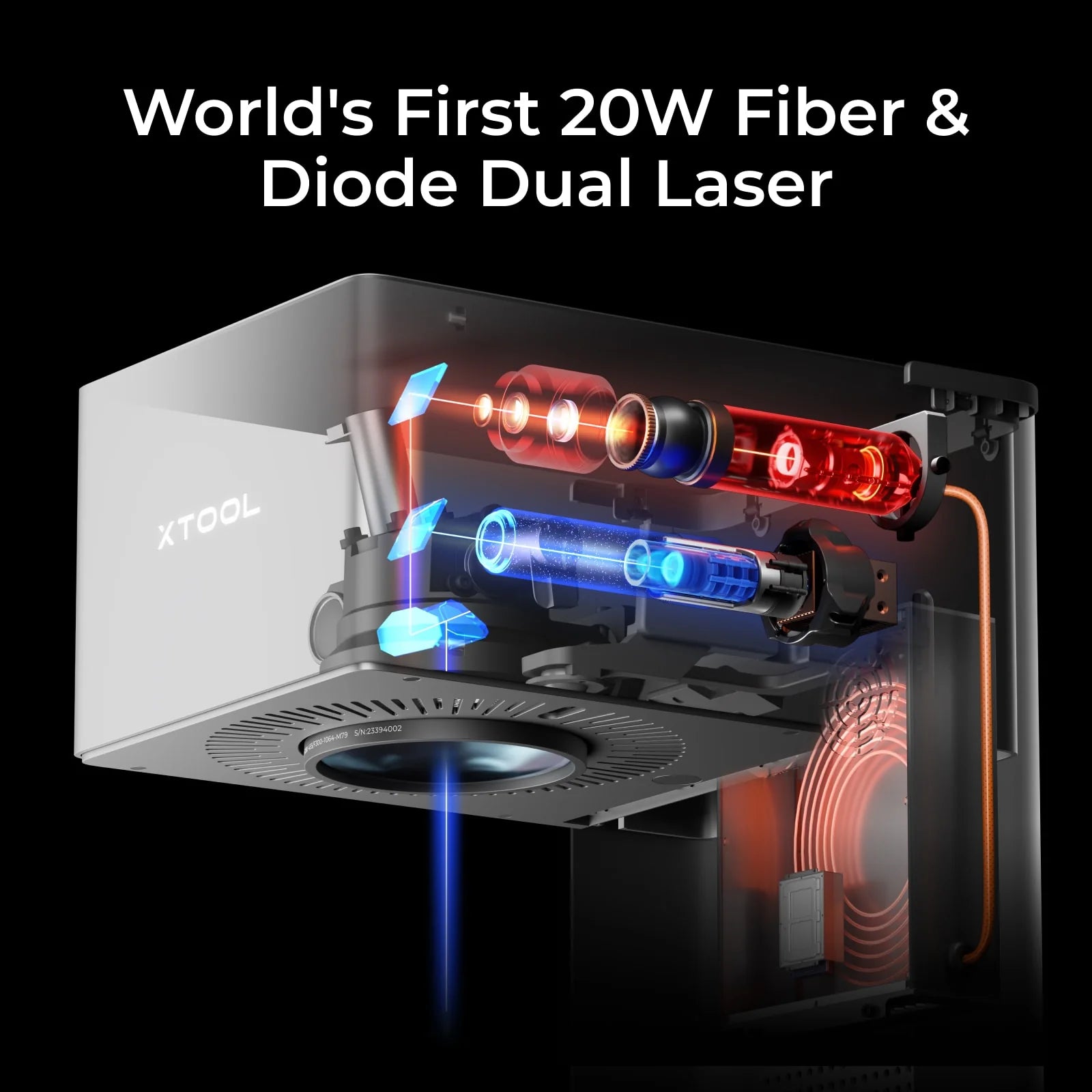 xTool F1 Ultra - Fiber + Diode Laser Engraver - Deluxe Bundle