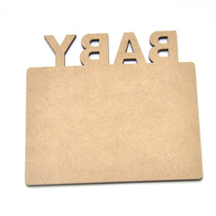 MDF Fridge Magnet - Baby