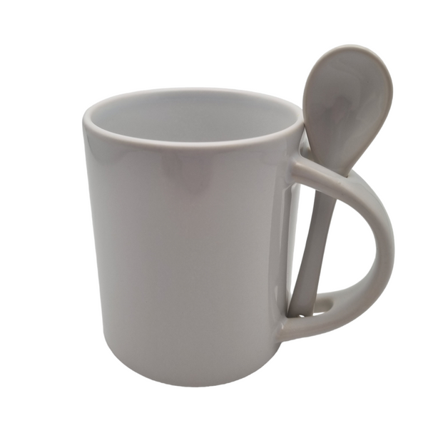 sublimation white spoon mug