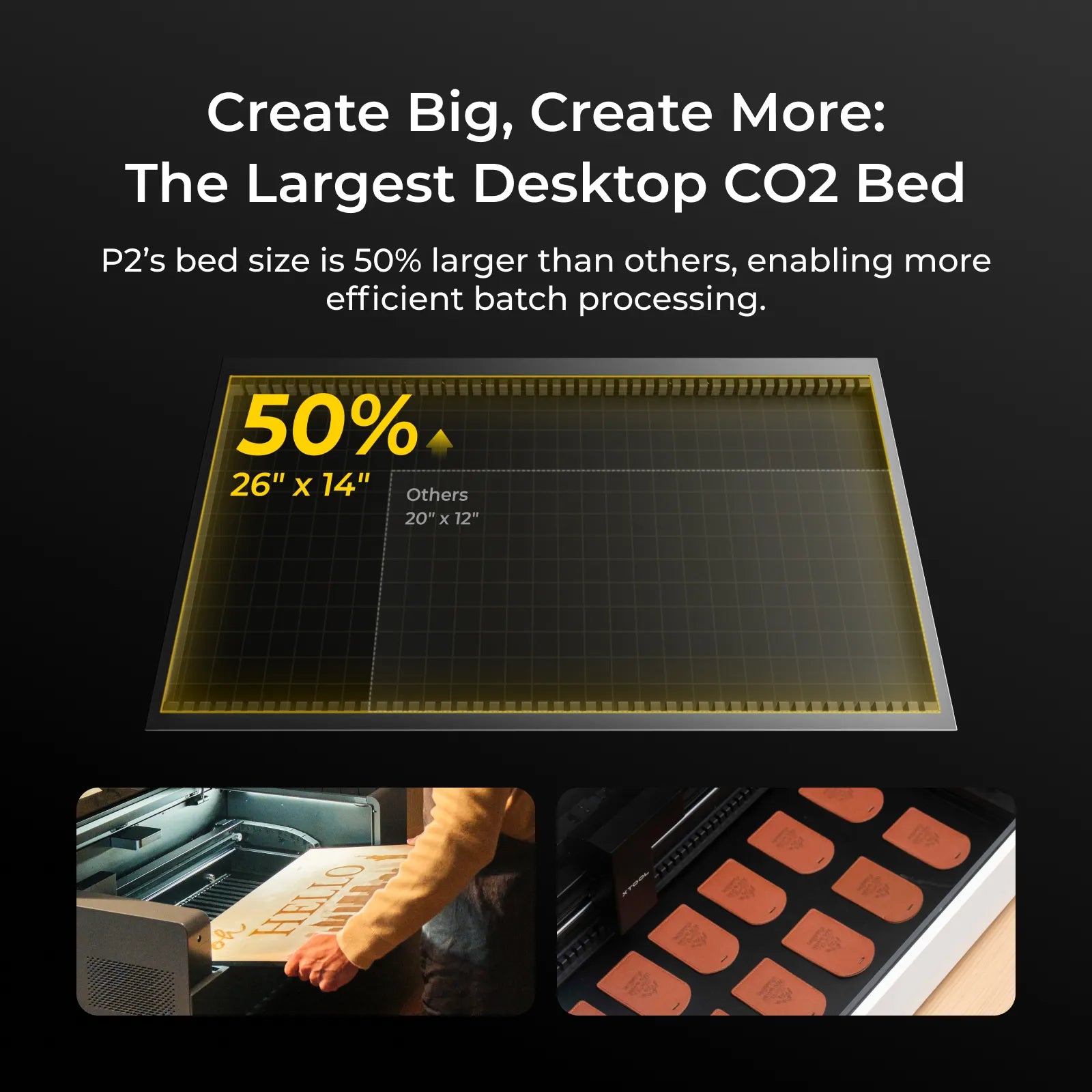 xTool P2S CO2 Laser Engraving Machine + Standalone