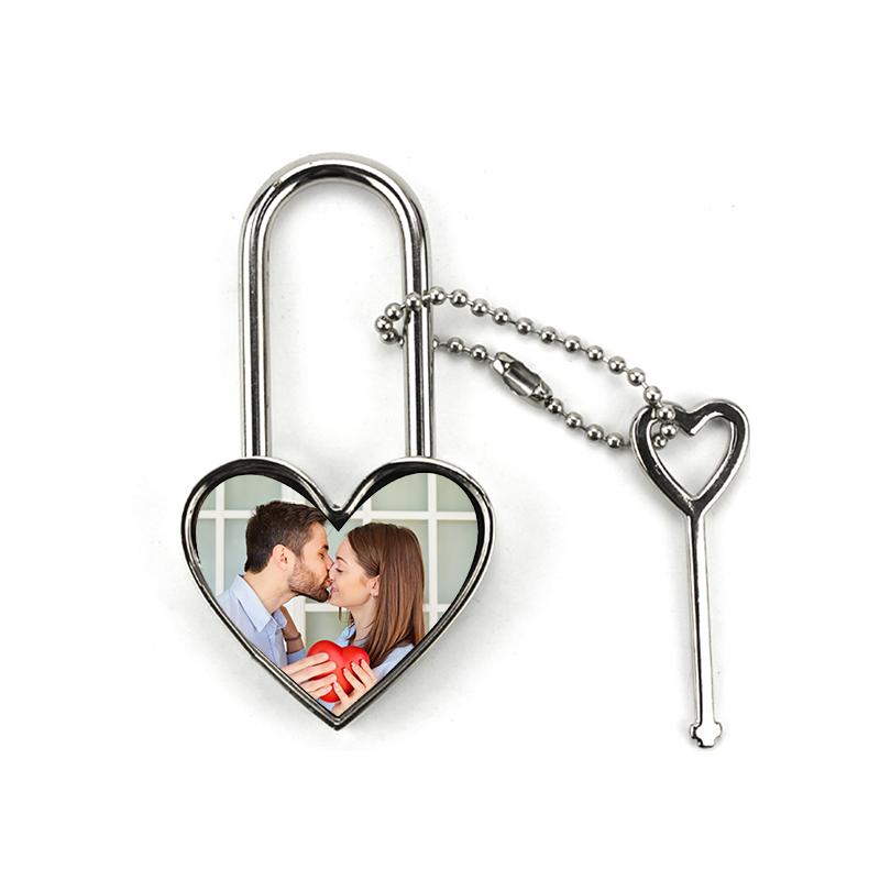 Heart Metal Padlock with Key