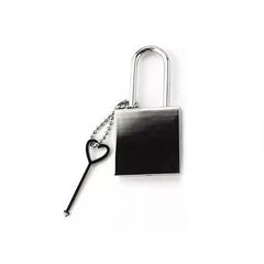 Square Metal Padlock with Key