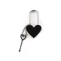 Heart Metal Padlock with Key