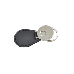 PU Round Metal Keyring