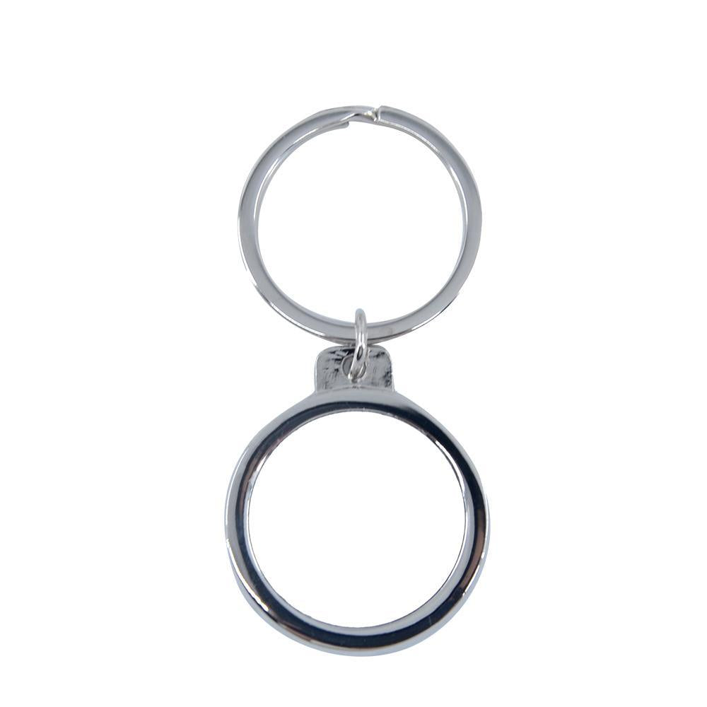 Sublimation blank Round Bottle Opener Metal Keyring