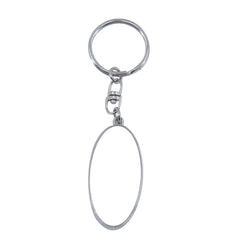 Sublimation blank Oval Metal Keyring