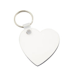 Sublimation blank mdf heart keyring
