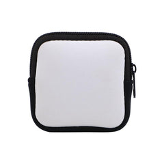 Sublimation blank Neoprene Earphone Bag Square - White
