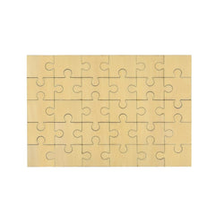 Natural MDF Jigsaw 30pcs - Double Sided