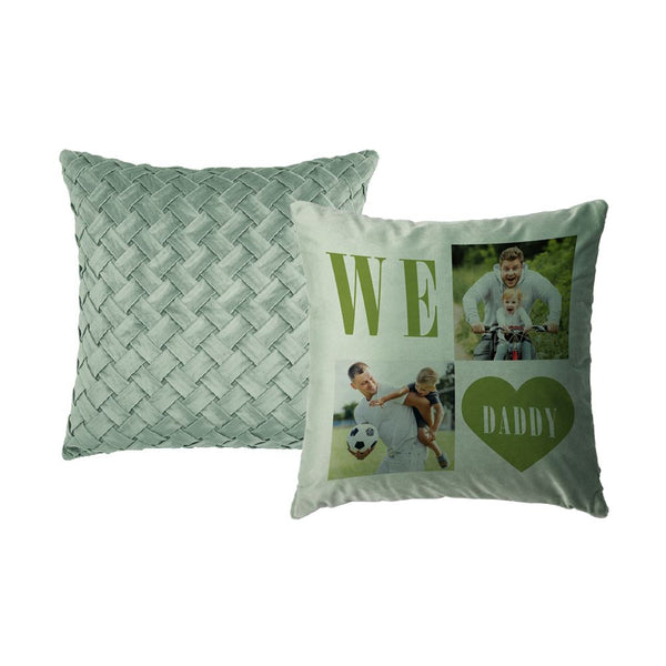 sublimation blank soft velvet cushion cover light green